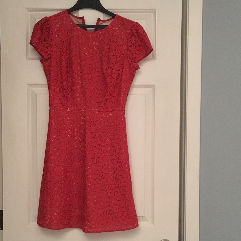 Loft Dress with tan underlay